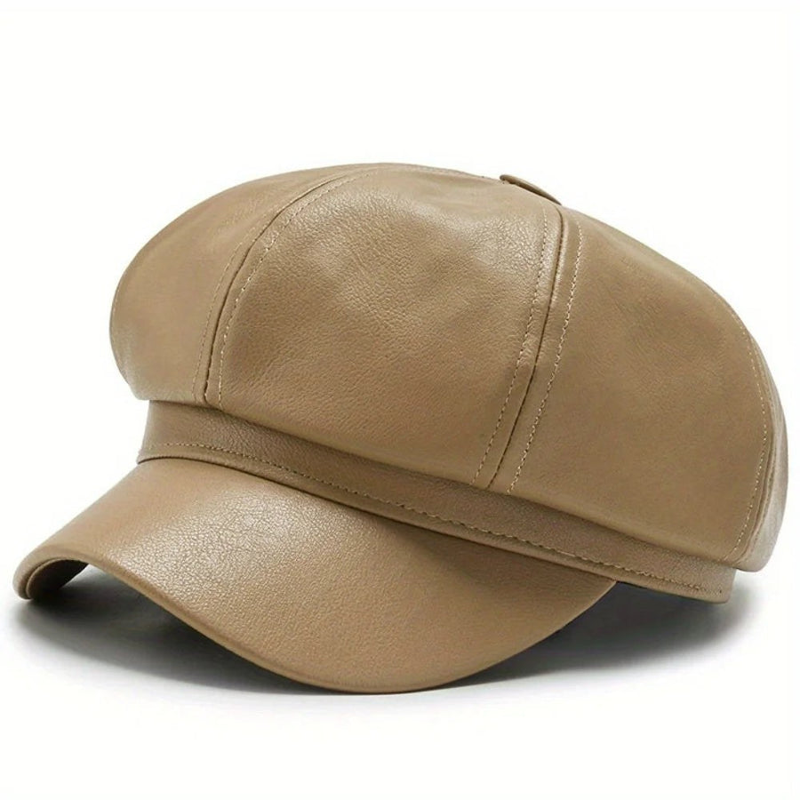 The Bianca Baker Boy Cap in Taupe