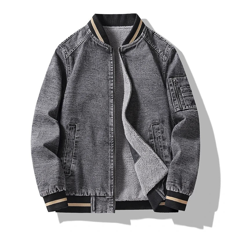The Bronx Denim Jacket in Slate Gray