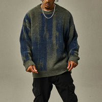 The Brooklyn Sweater in Forest Green & Blue