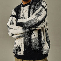 The Brooklyn Sweater in Indigo Blue & White