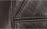 The Carlo Leather Cap in Charcoal