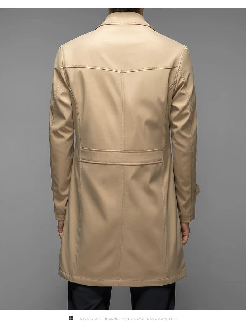 The Carlo Trench Coat in Khaki