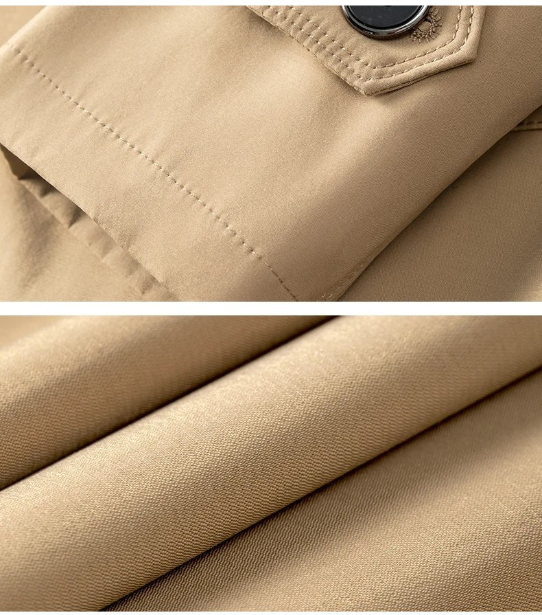 The Carlo Trench Coat in Khaki