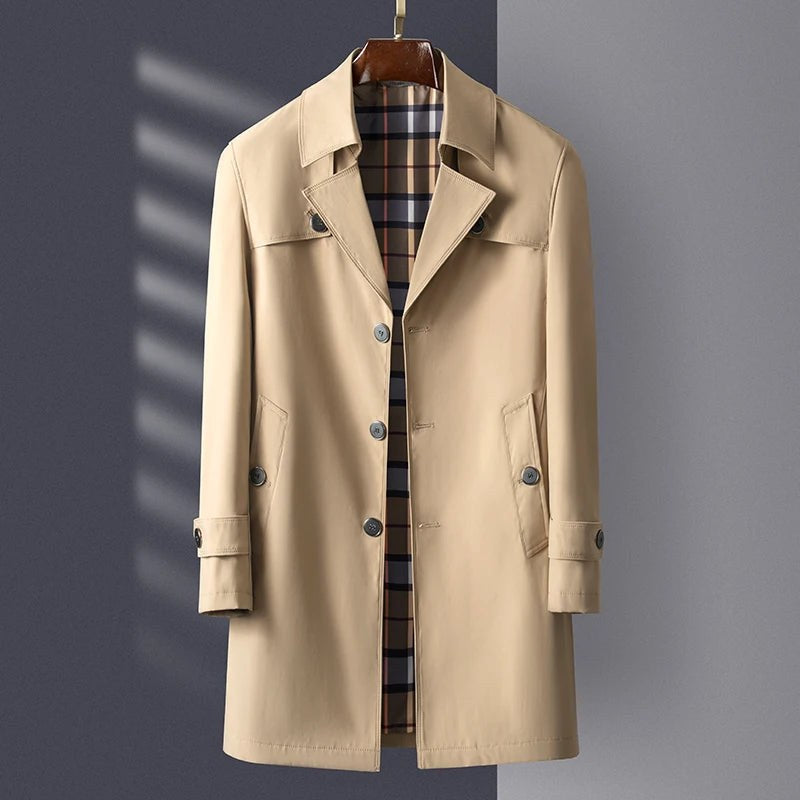The Carlo Trench Coat in Khaki