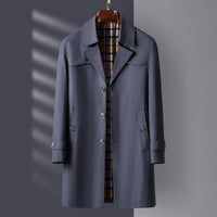 The Carlo Trench Coat in Navy Blue
