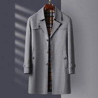 The Carlo Trench Coat in Slate Gray