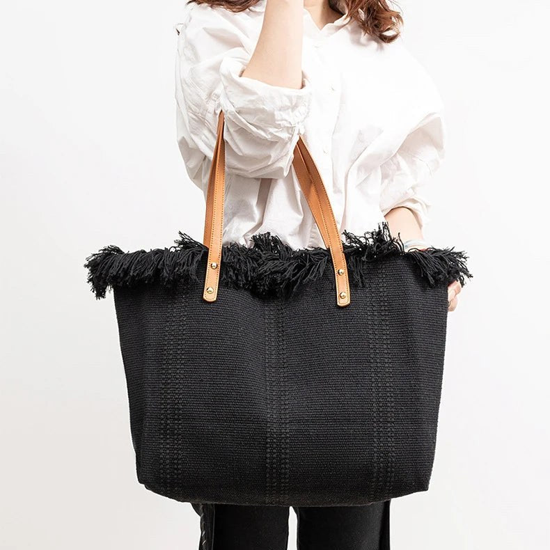 The Catalina Tote in Charcoal