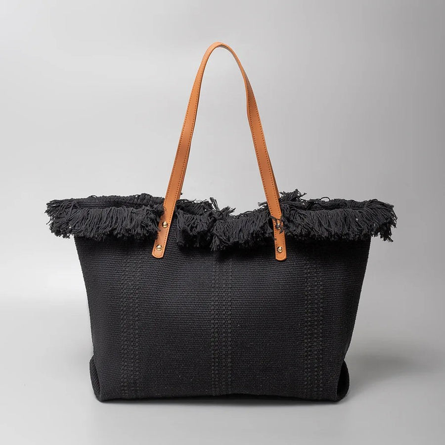 The Catalina Tote in Charcoal
