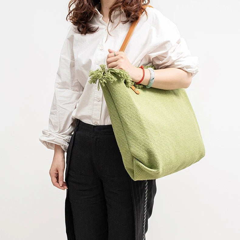 The Catalina Tote in Emerald