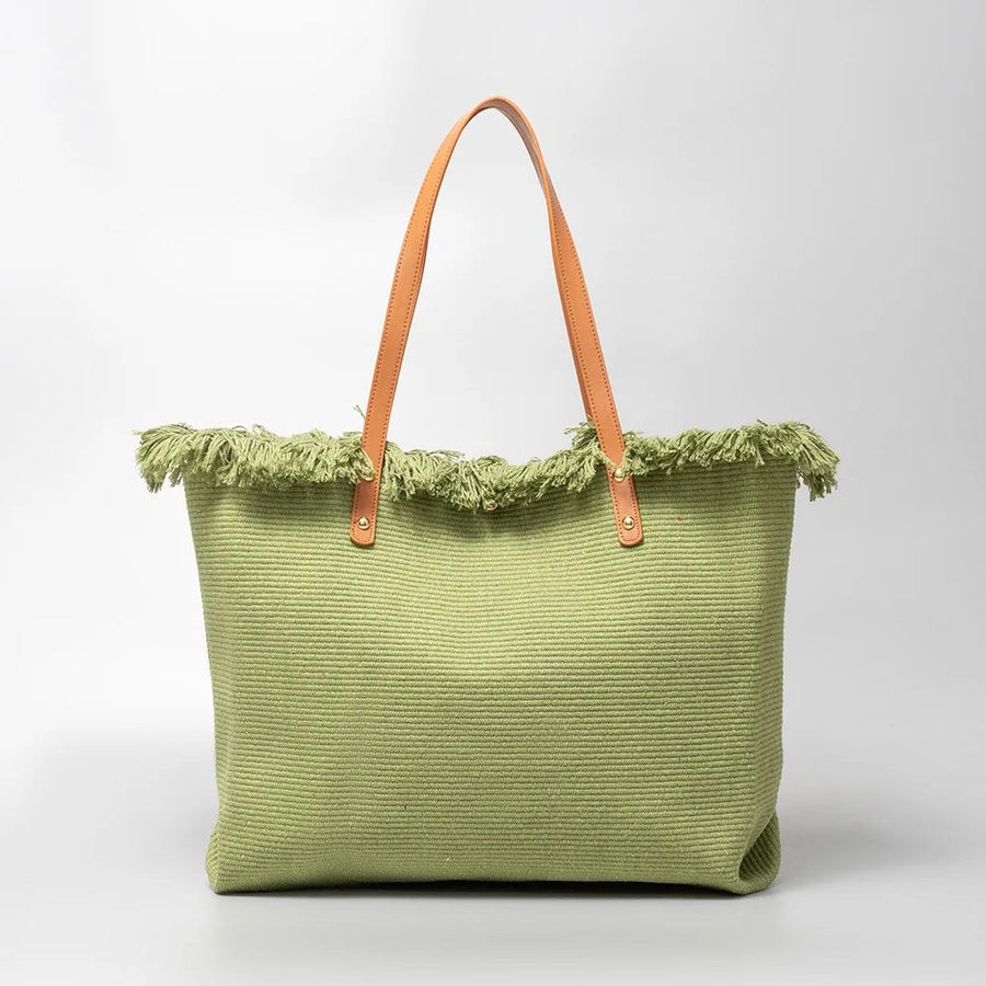 The Catalina Tote in Emerald