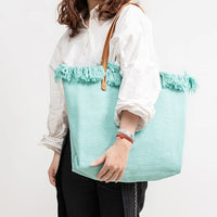 The Catalina Tote in Light Blue