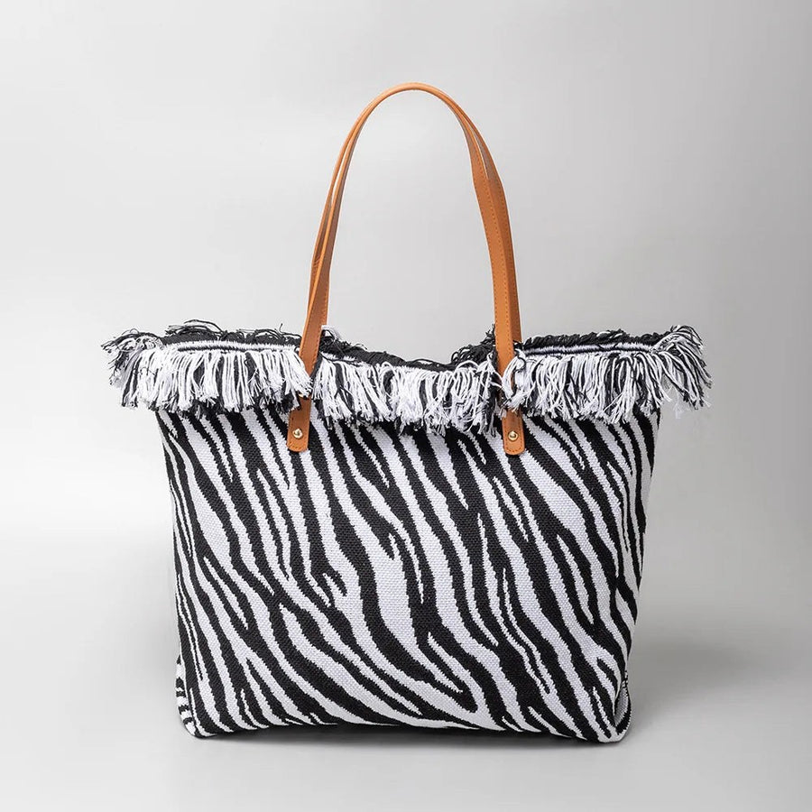 The Catalina Tote in Zebra