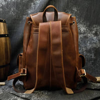 The Cavalier Leather Backpack in Cognac