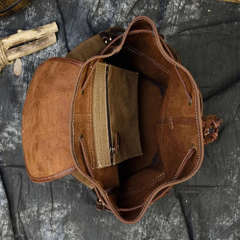 The Cavalier Leather Backpack in Cognac