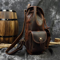 The Cavalier Leather Backpack in Espresso