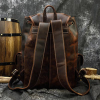 The Cavalier Leather Backpack in Espresso
