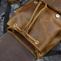 The Cavalier Leather Backpack in Espresso