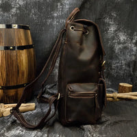 The Cavalier Leather Backpack in Espresso