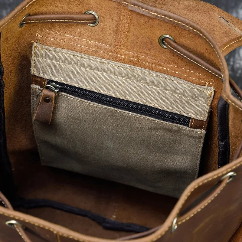 The Cavalier Leather Backpack in Espresso