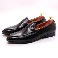 The Classic Palermo Penny Loafer in Charcoal
