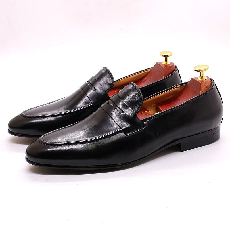 The Classic Palermo Penny Loafer in Charcoal