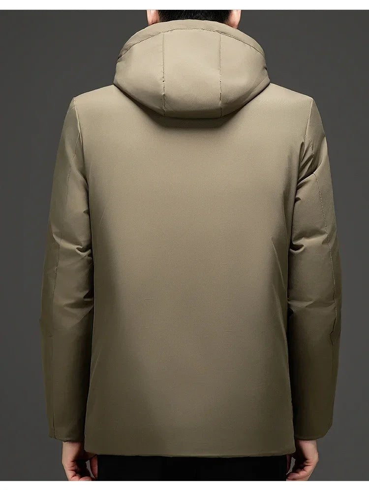 The Dario Duck Down Jacket in Khaki