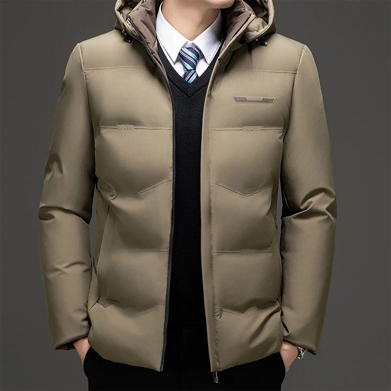 The Dario Duck Down Jacket in Khaki