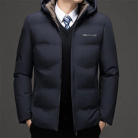 The Dario Duck Down Jacket in Navy Blue