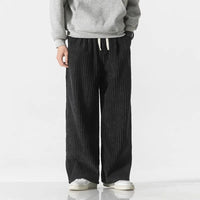 The Easy Street Corduroy Sweatpants in Charcoal