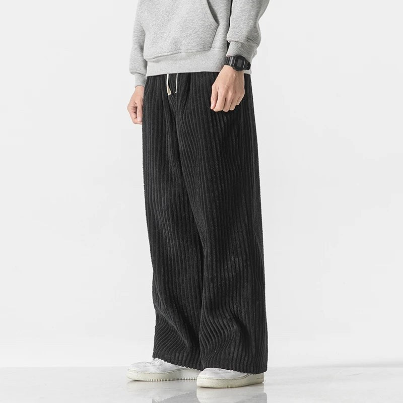 The Easy Street Corduroy Sweatpants in Espresso Brown