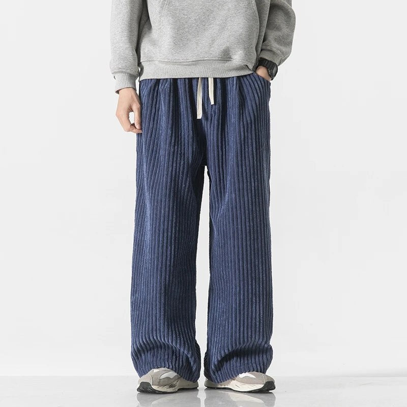 The Easy Street Corduroy Sweatpants in Royal Blue