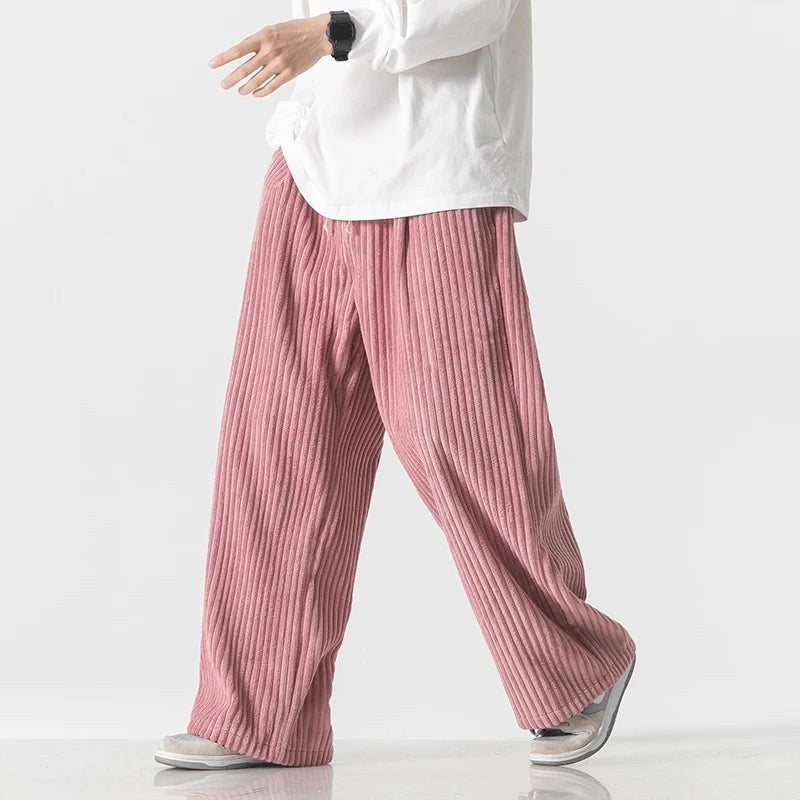 The Easy Street Corduroy Sweatpants in Slate Gray