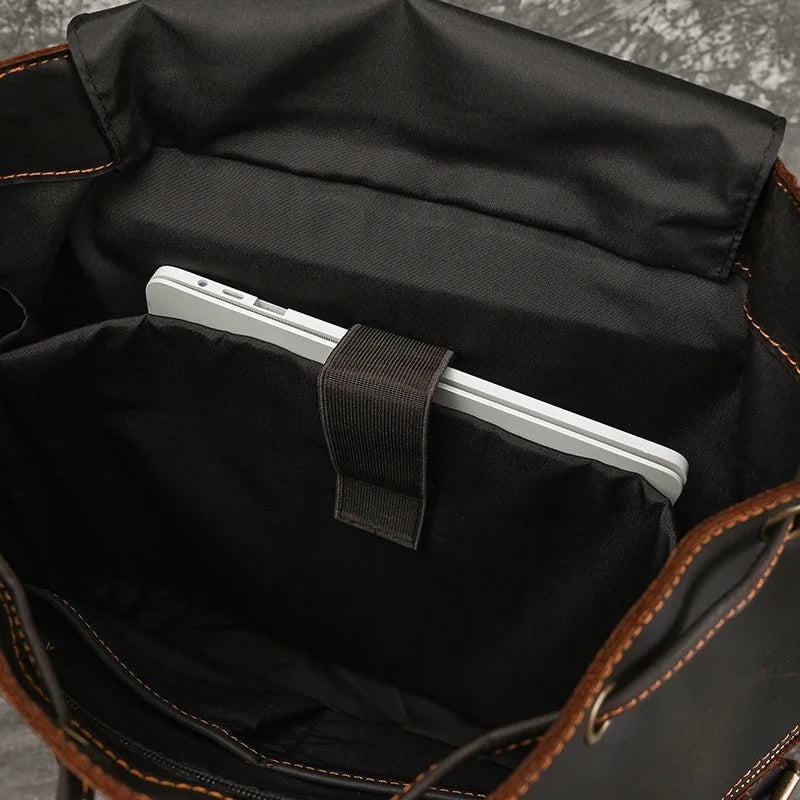 The Elan Prestige Backpack in Charcoal