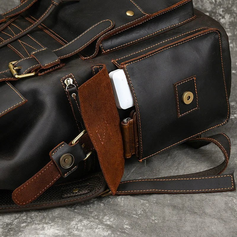 The Elan Prestige Backpack in Charcoal