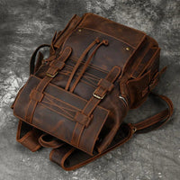 The Elan Prestige Backpack in Red Brown