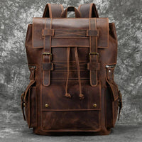 The Elan Prestige Backpack in Red Brown
