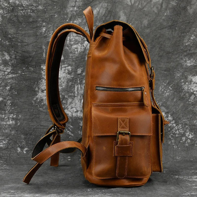 The Elan Prestige Backpack in Sienna Brown