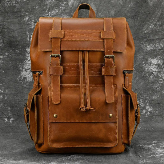 The Elan Prestige Backpack in Sienna Brown