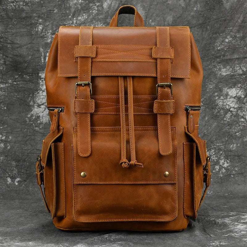 The Elan Prestige Backpack in Sienna Brown