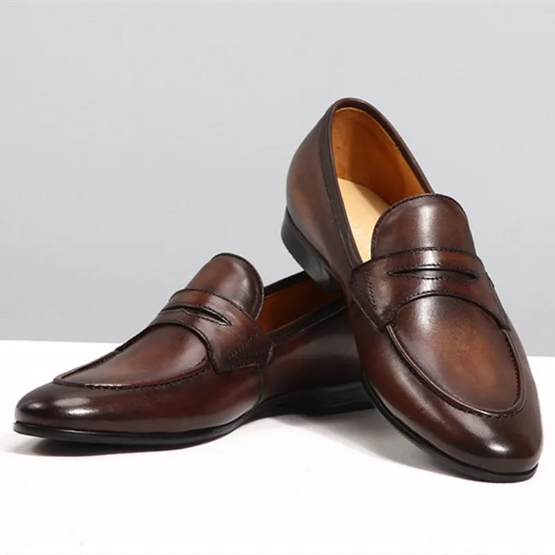 The Enzo Loafer in Coffee