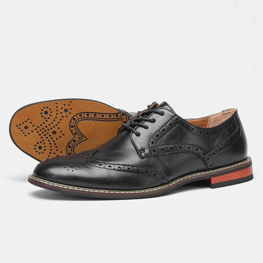 The Geneva Wingtip Derby in Charcoal