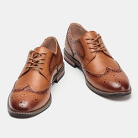 The Geneva Wingtip Derby in Sienna Brown
