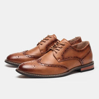 The Geneva Wingtip Derby in Sienna Brown