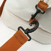 The Getaway Drop Bottom Duffel in Beige
