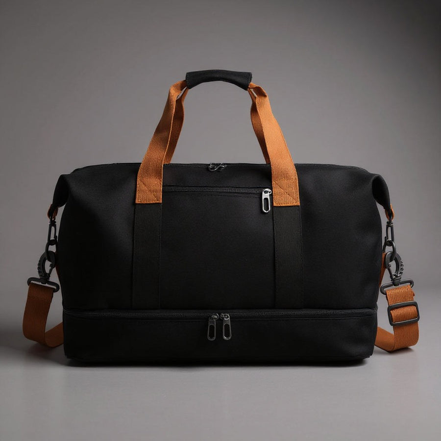 The Getaway Drop Bottom Duffel in Charcoal