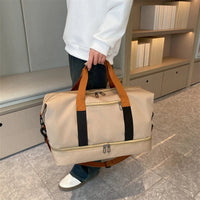 The Getaway Drop Bottom Duffel in Khaki