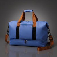 The Getaway Drop Bottom Duffel in Royal Blue