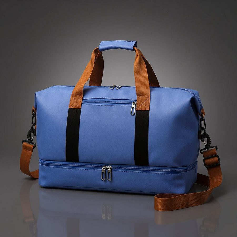 The Getaway Drop Bottom Duffel in Royal Blue