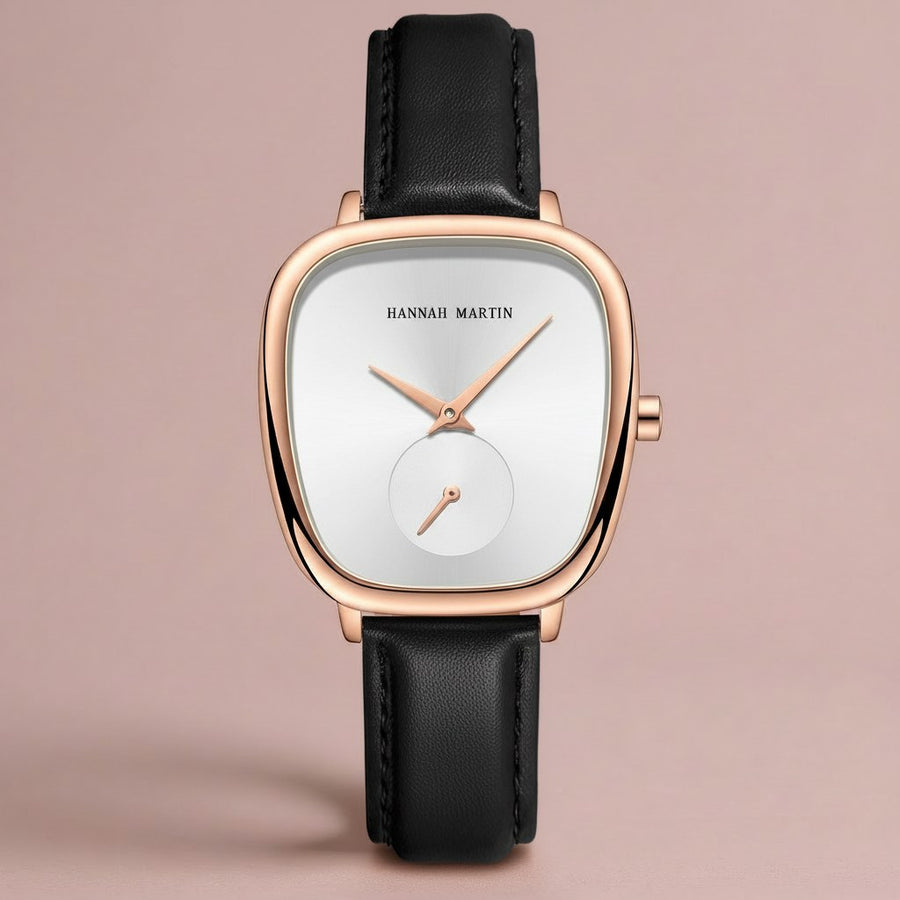 The Hannah Wristwatch, 34mm in Charcoal Pearl