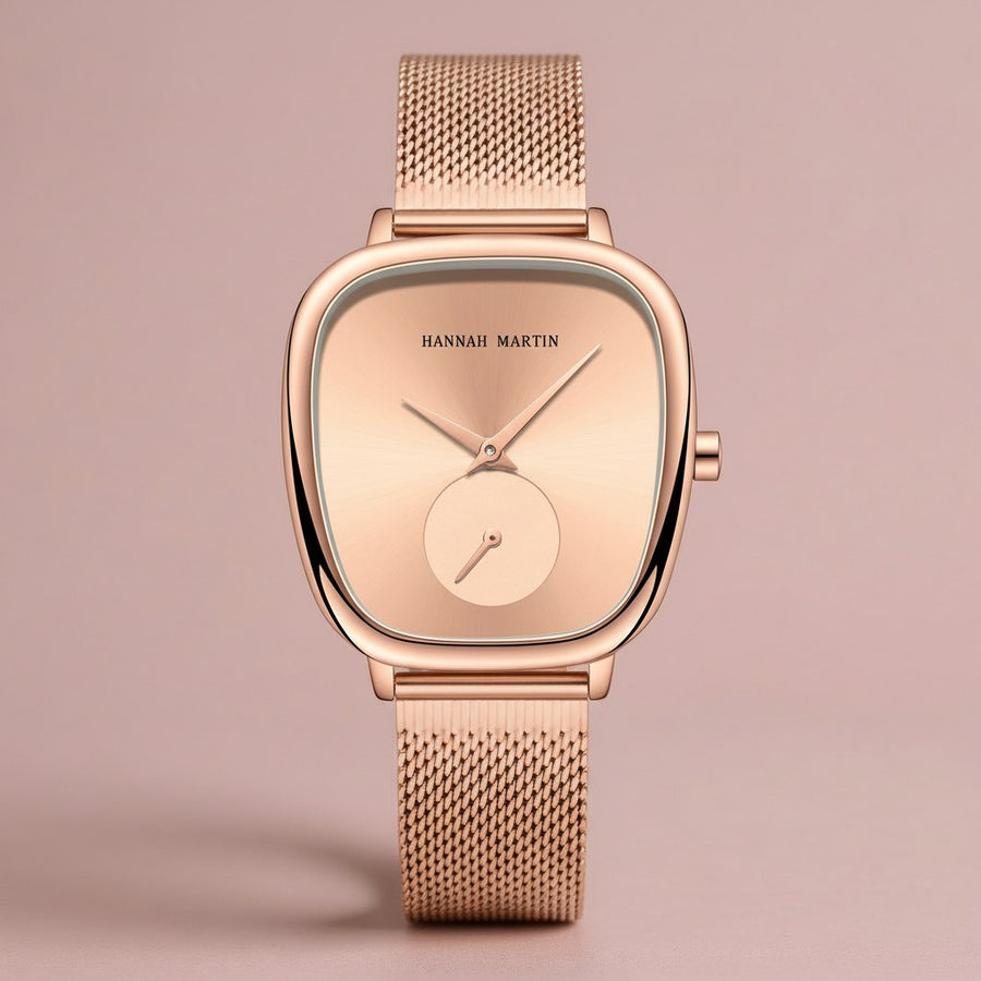 The Hannah Wristwatch, 34mm in Rose Gold